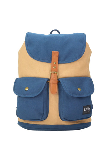 Chloe Backpack (Mustard, Blue)