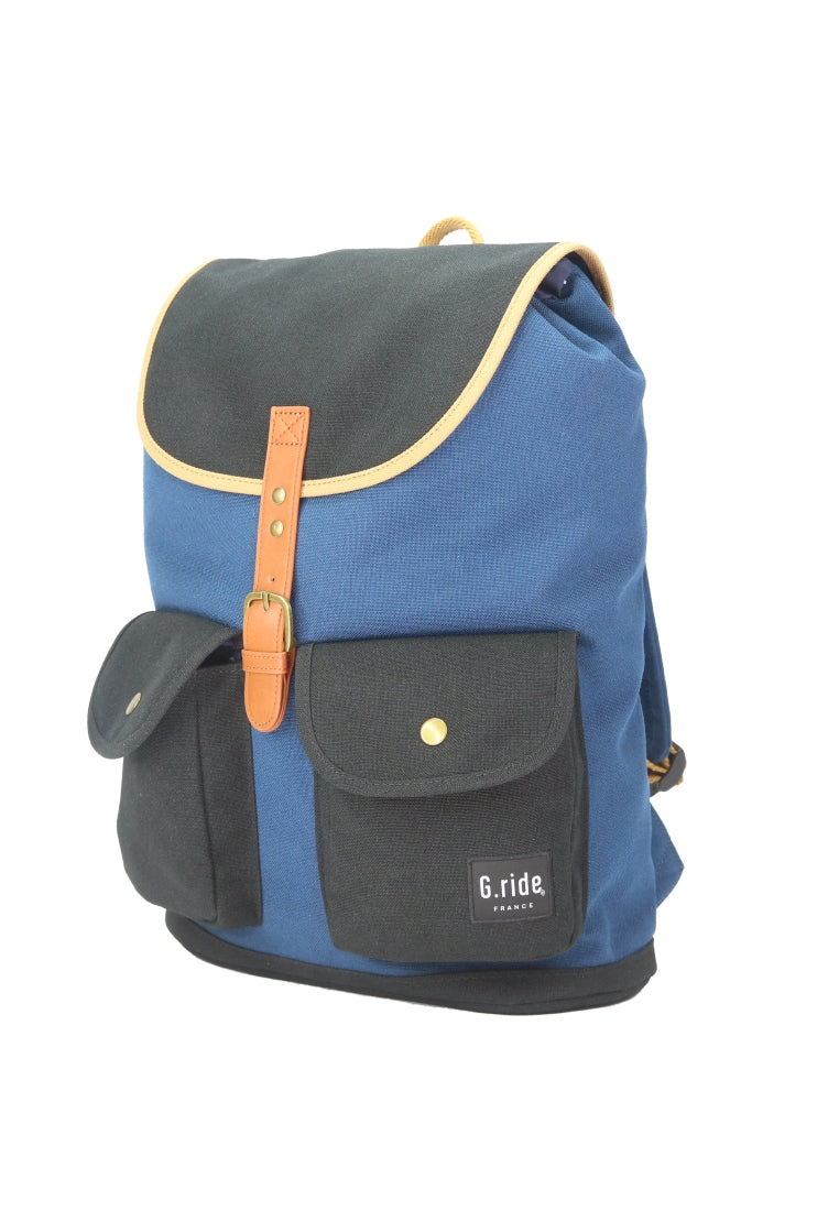 Chloe Backpack (Blue, Black, Mustard)