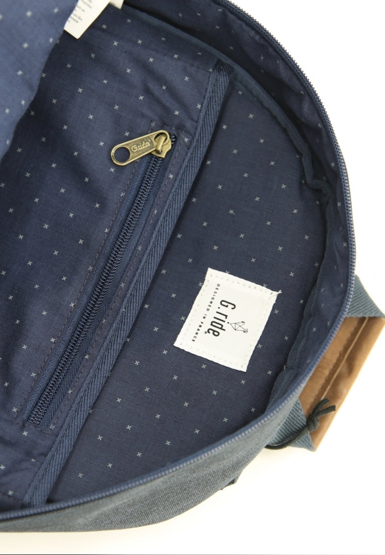 Blanche Backpack (Navy, Camel)
